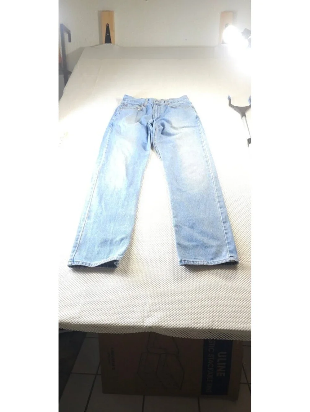 Levi's 505 Regular Fit Light Blue Denim Jeans 33x34